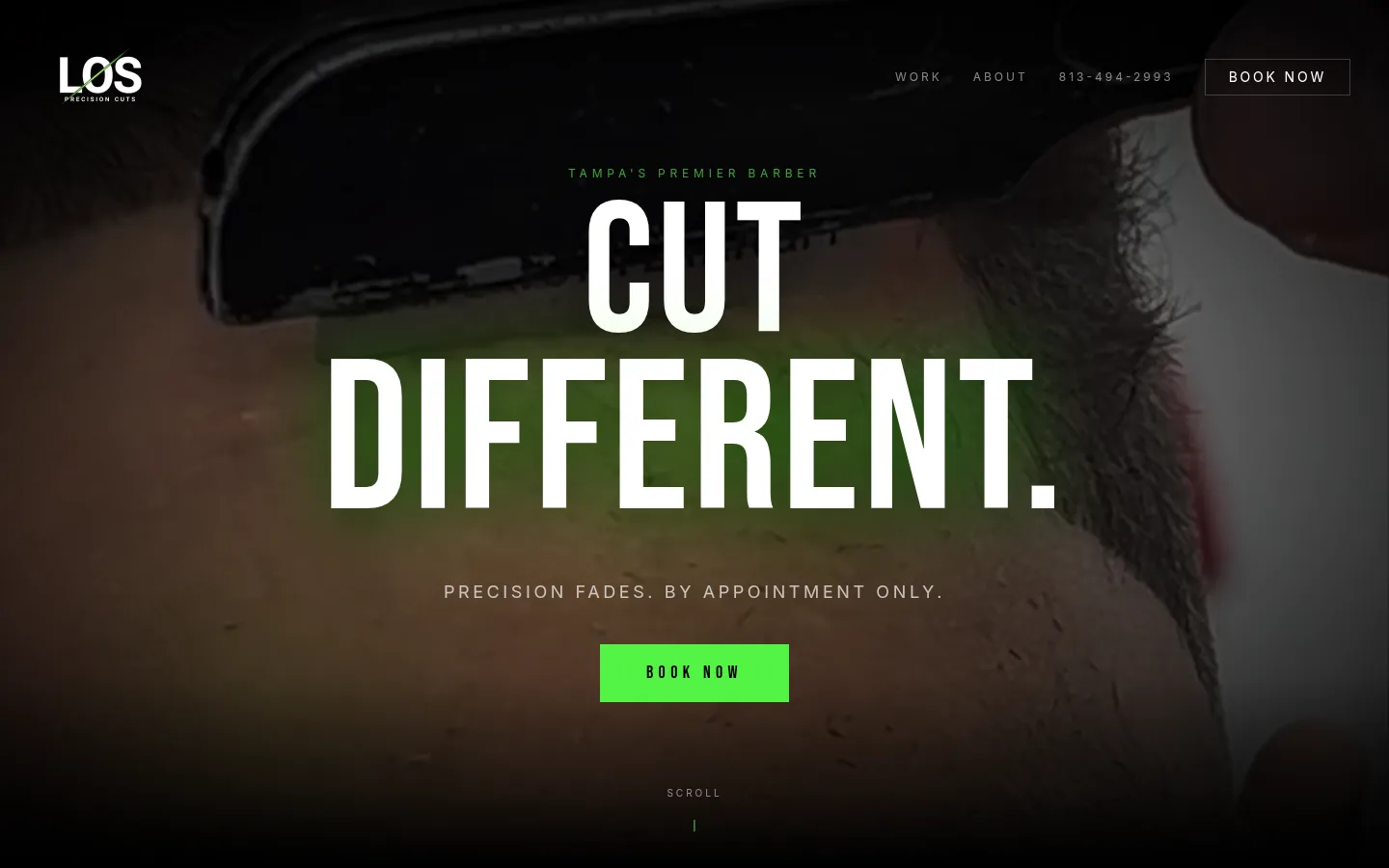 LOS Precision Cuts Tampa barber website